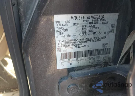 2006 Ford F-250 Lariat/Xl/Xlt from USA, damaged, VIN 1FTSW21596EA96610